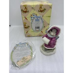 1996 My Blushing Bunnies “Love Will Never Let You Fall” Figurine Ice Skating